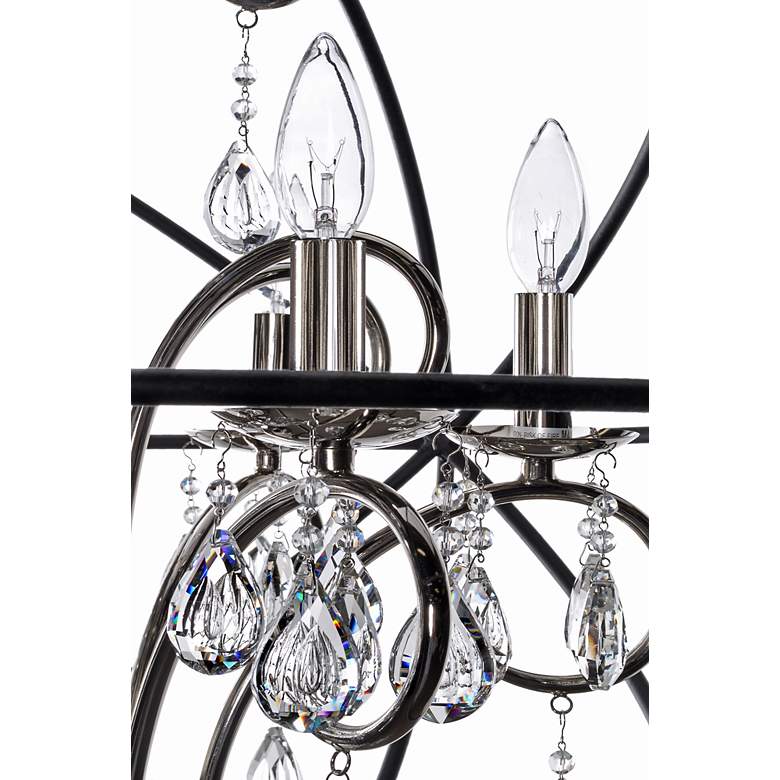 Image 3 Orbit 3 Light 12" Wide Anthracite/Polished Nickel Pendant Light more views