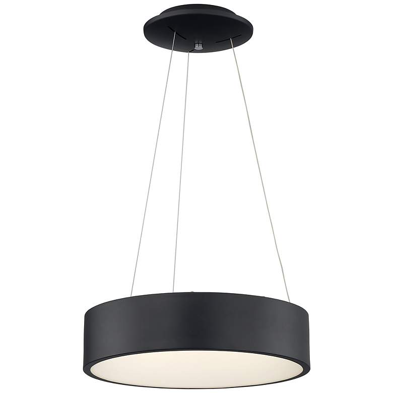 Image 1 Orbit; 30W LED Pendant; Black Finish
