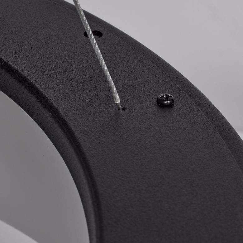 Image 2 Orbit; 30W LED Pendant; Black Finish more views