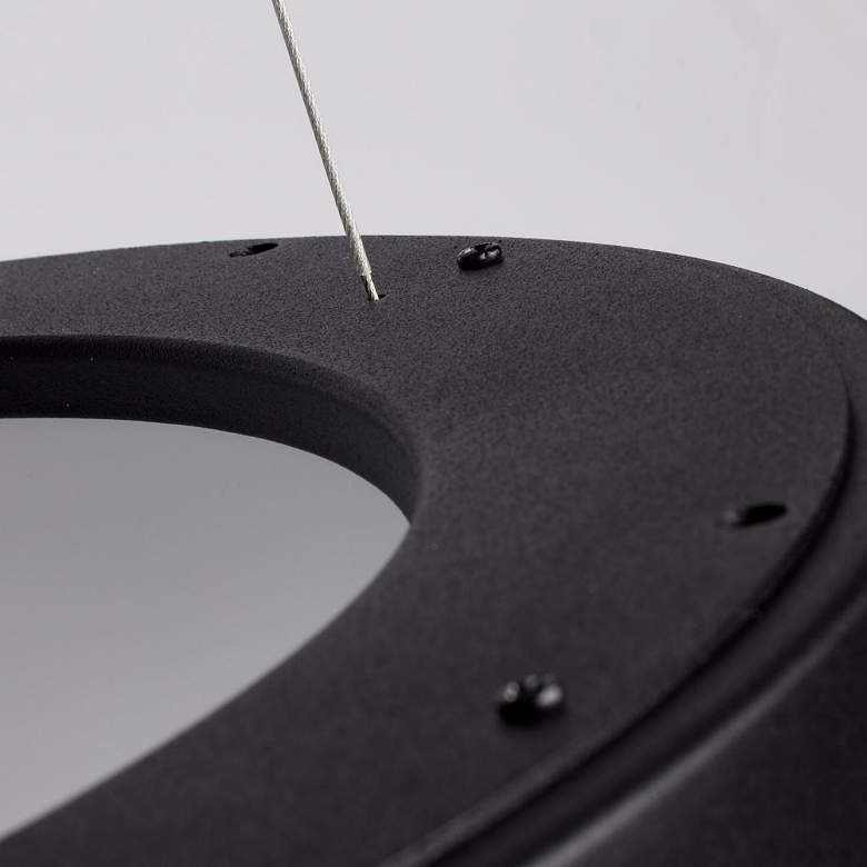 Image 4 Orbit; 30W LED Pendant; Black Finish more views
