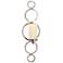Orbit Polished Nickel Ring Sconce Pillar Candle Holder