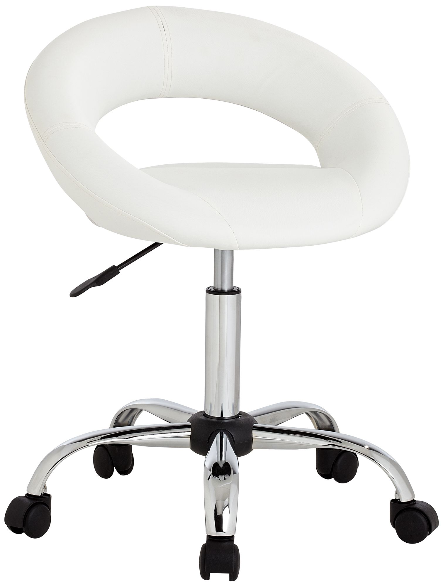 White rolling desk online chair