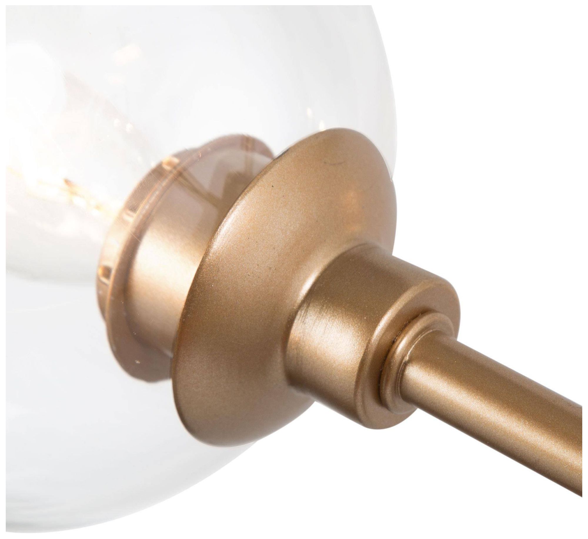 Thumbnail4 of Orbita 28"W 6-Light Modern Gold Globe Glass Chandelier more views