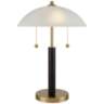 Orbital 19 1/2" High Wood and Warm Gold Pull Chain Desk Lamp