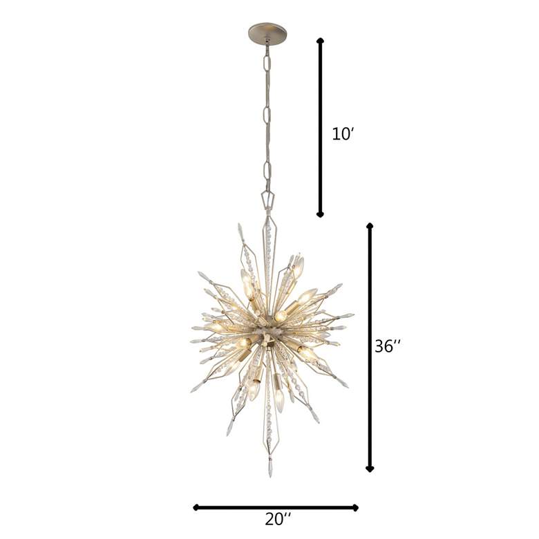 Image 5 Orbital 20" 16-Light Gold Dust Foyer Chandelier more views