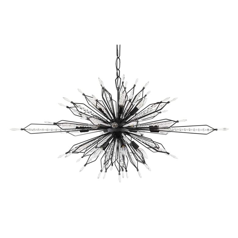 Image 2 Orbital 48" 20-Light Oval Carbon Linear Pendant more views