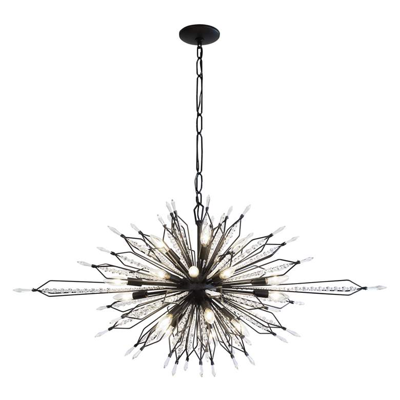 Image 3 Orbital 48" 20-Light Oval Carbon Linear Pendant more views
