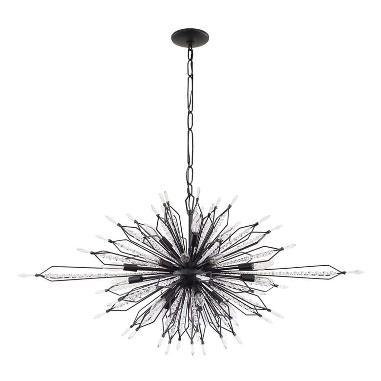 Image 4 Orbital 48" 20-Light Oval Carbon Linear Pendant more views