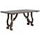 Orchard 64" Wide Pine Wood Foldout Console Table