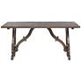 Orchard 64" Wide Pine Wood Foldout Console Table in scene