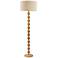 Orchard Natural Stacked Balls Wood Floor Lamp