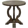 Orchard Park 24" Wide Brown Wood Round Accent Table
