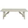 Orchard Park 54" Wide White Rub Wood Cocktail Table