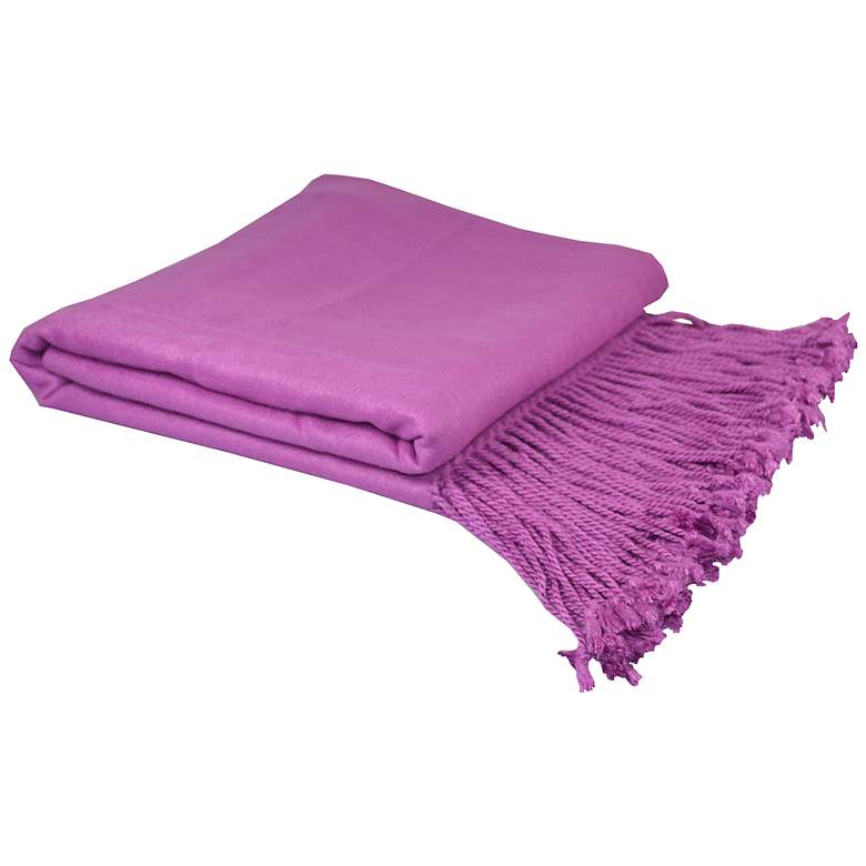 Image 1 Orchid Bamboo Throw Blanket