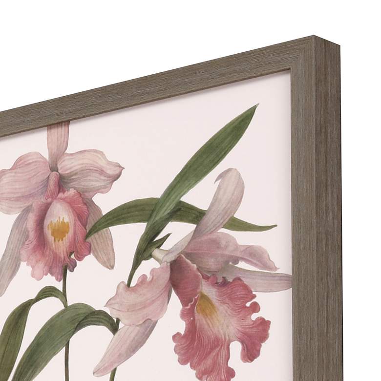 Image 3 Orchids 22" High 4-Piece Giclee Framed Wall Art Set more views