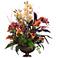 Orchids and Calla Lilies in Urn Faux Flowers