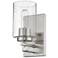 Orella 1-Light Satin Nickel Sconce