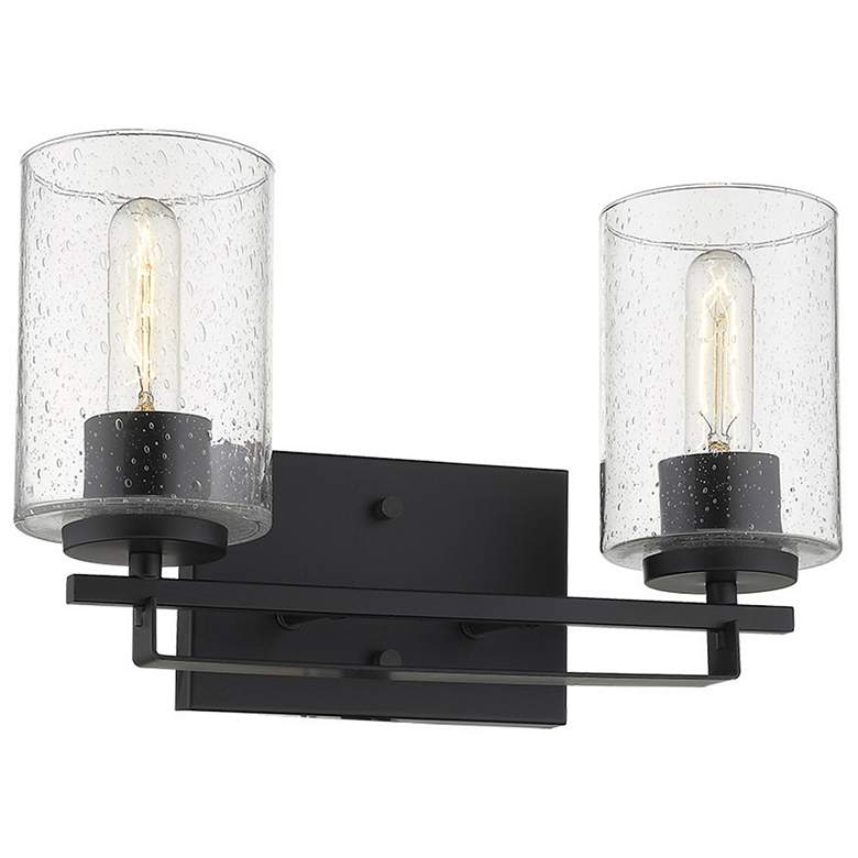 Image 1 Orella 2-Light Matte Black Sconce