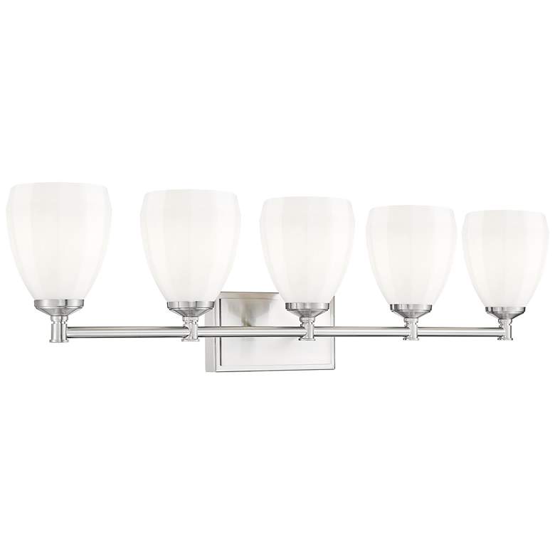 Image 1 Oren by Z-Lite Brushed Nickel 5 Light Vanity
