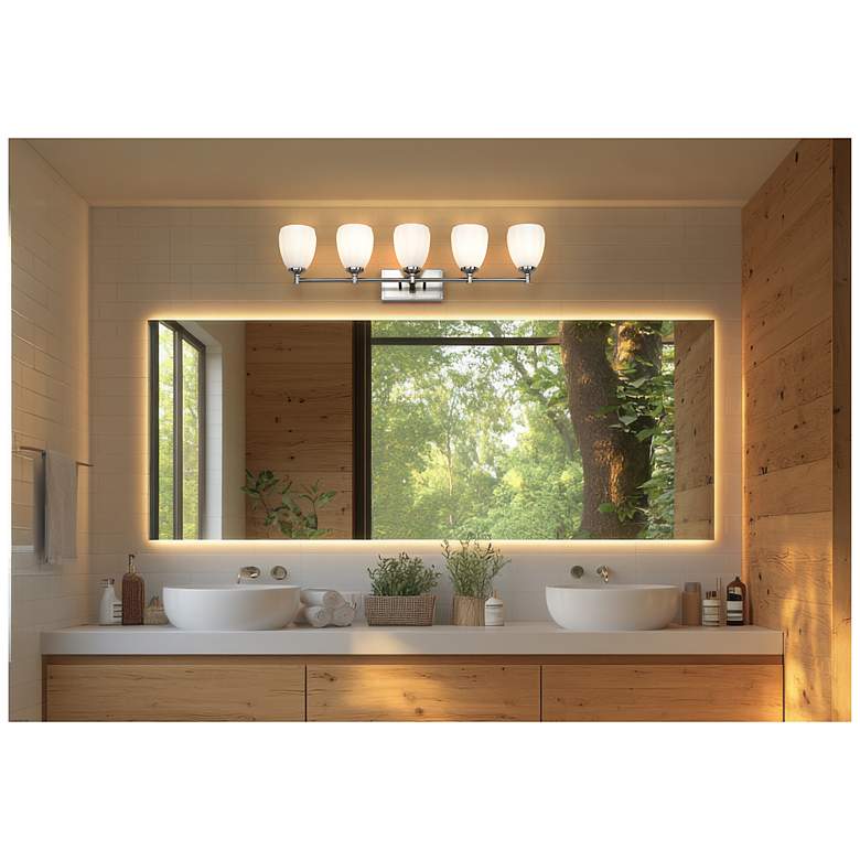 Image 2 Oren by Z-Lite Brushed Nickel 5 Light Vanity more views