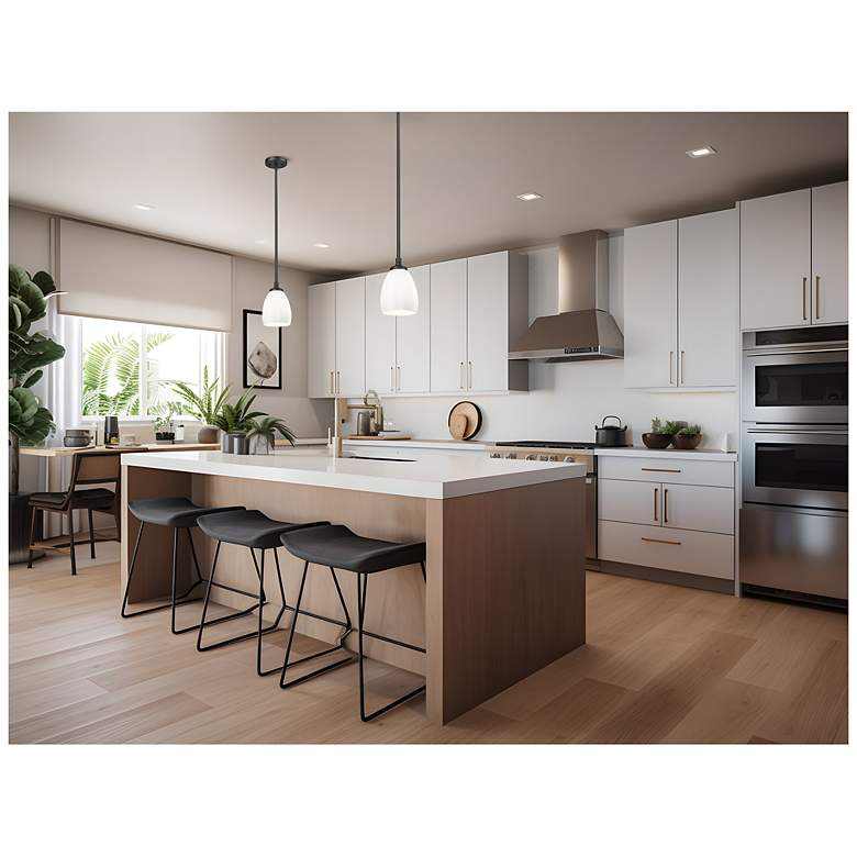 Image 3 Oren by Z-Lite Matte Black 1 Light Pendant more views