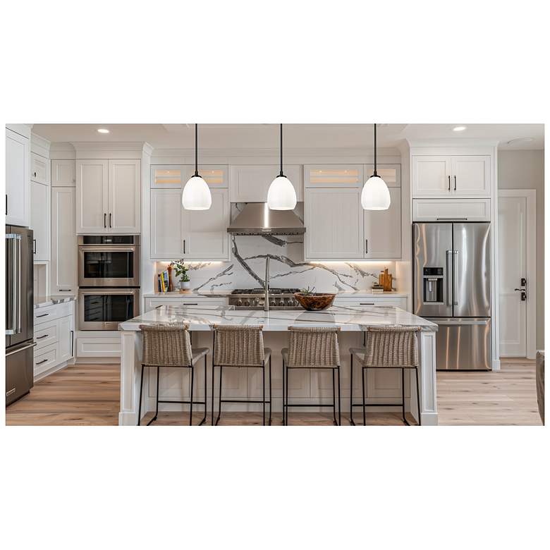 Image 3 Oren by Z-Lite Matte Black 1 Light Pendant more views