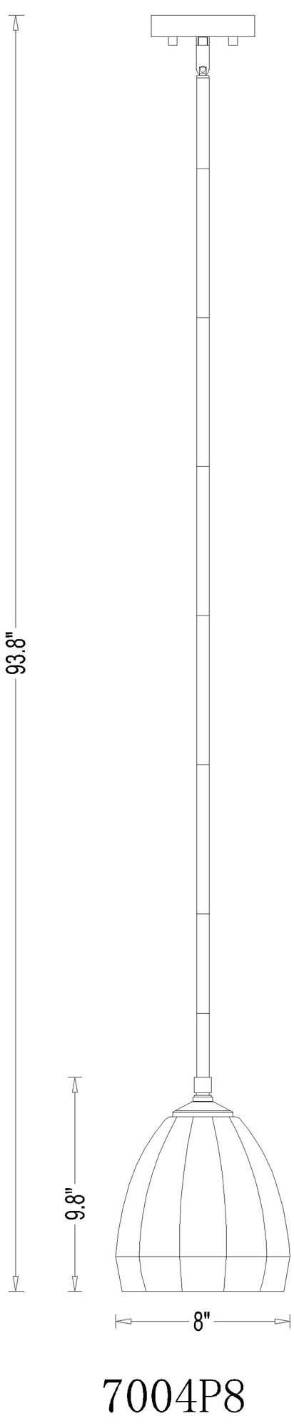 Oren by Z-Lite Matte Black 1 Light Pendant