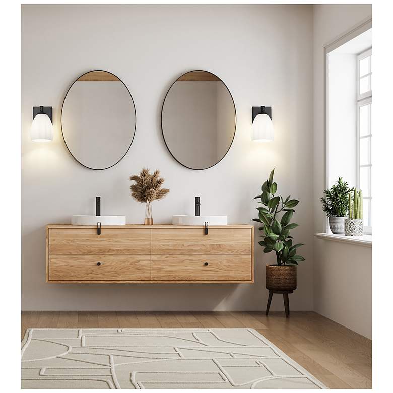 Image 2 Oren by Z-Lite Matte Black 1 Light Vanity more views