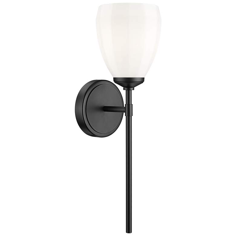 Image 1 Oren by Z-Lite Matte Black 1 Light Wall Sconce