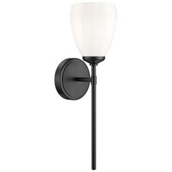 Oren by Z-Lite Matte Black 1 Light Wall Sconce