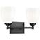 Oren by Z-Lite Matte Black 2 Light Vanity
