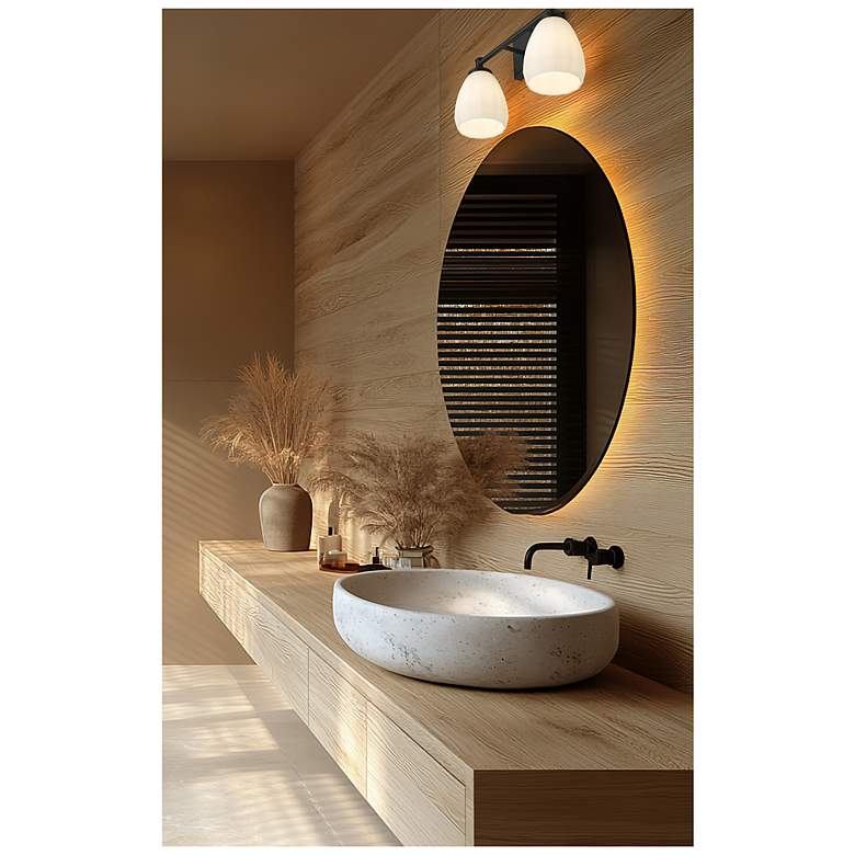 Image 2 Oren by Z-Lite Matte Black 2 Light Vanity more views