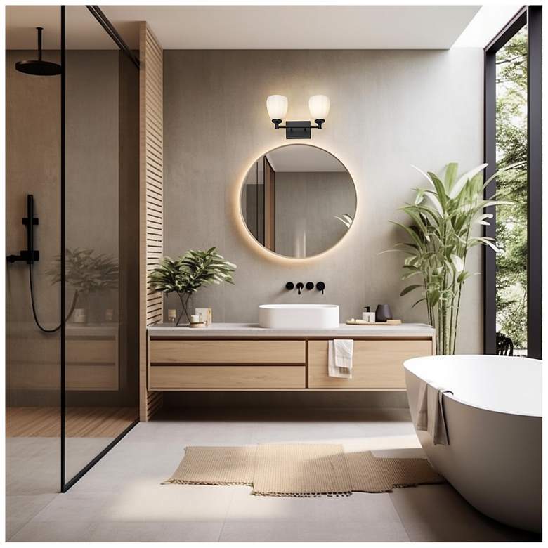 Image 3 Oren by Z-Lite Matte Black 2 Light Vanity more views