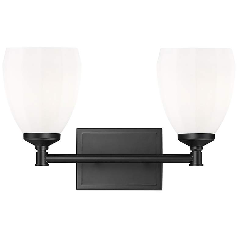 Image 4 Oren by Z-Lite Matte Black 2 Light Vanity more views