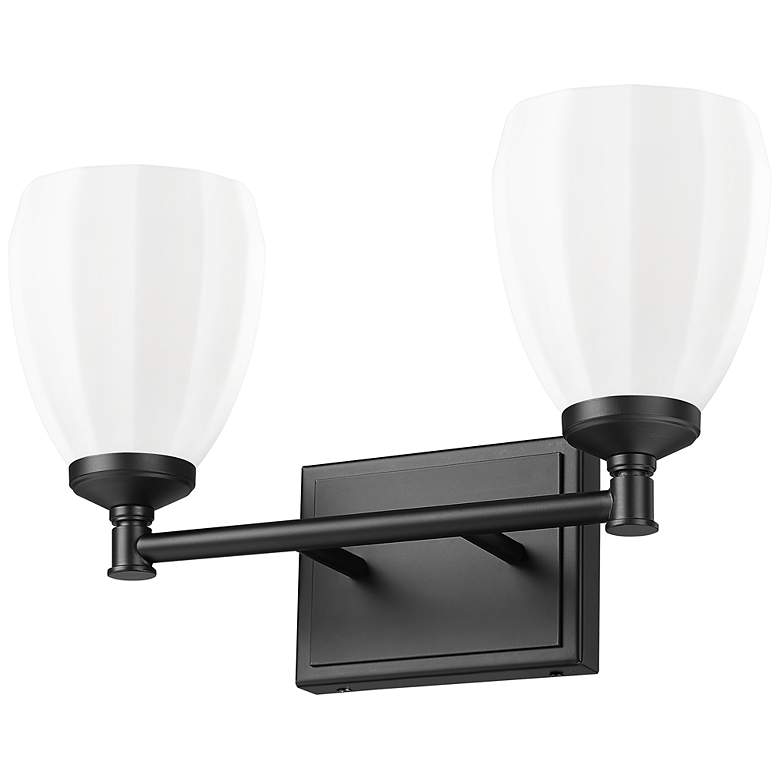 Image 7 Oren by Z-Lite Matte Black 2 Light Vanity more views