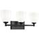 Oren by Z-Lite Matte Black 3 Light Vanity