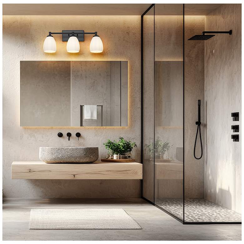 Image 2 Oren by Z-Lite Matte Black 3 Light Vanity more views