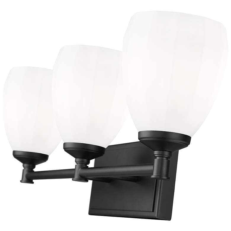 Image 6 Oren by Z-Lite Matte Black 3 Light Vanity more views