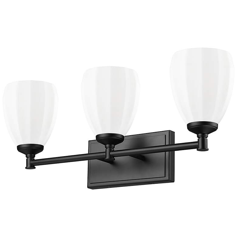 Image 7 Oren by Z-Lite Matte Black 3 Light Vanity more views