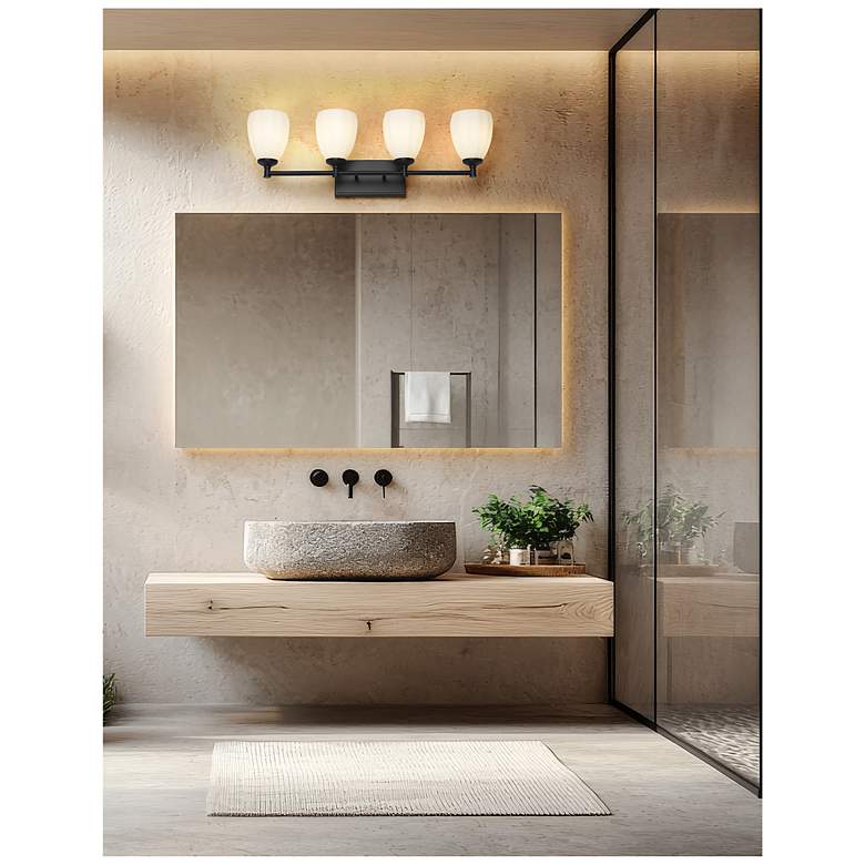 Image 3 Oren by Z-Lite Matte Black 4 Light Vanity more views