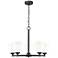 Oren by Z-Lite Matte Black 5 Light Chandelier