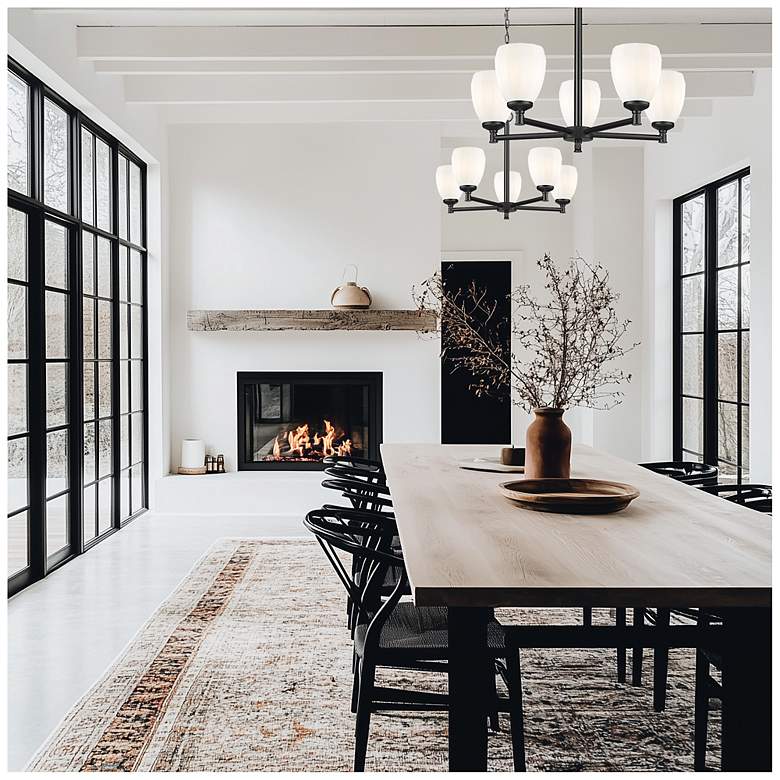 Image 3 Oren by Z-Lite Matte Black 5 Light Chandelier more views