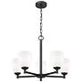 5_Oren by Z-Lite Matte Black 5 Light Chandelier more views