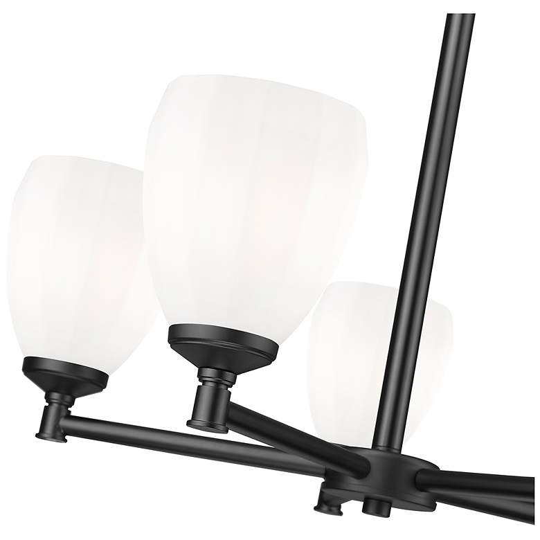 Image 6 Oren by Z-Lite Matte Black 5 Light Chandelier more views
