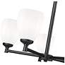 6_Oren by Z-Lite Matte Black 5 Light Chandelier more views