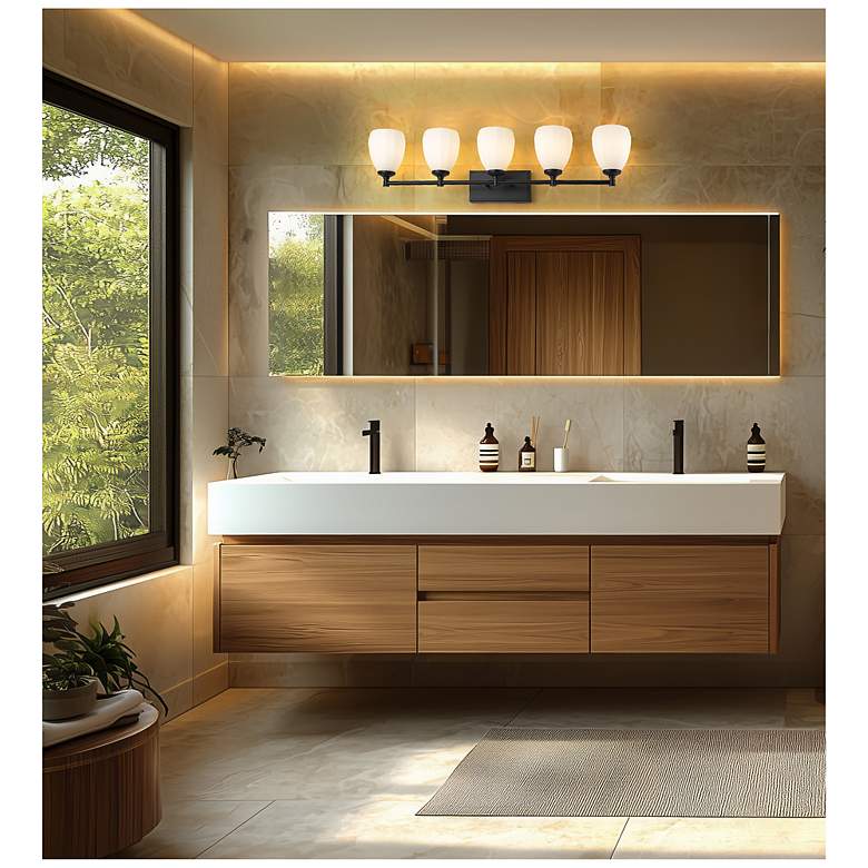 Image 2 Oren by Z-Lite Matte Black 5 Light Vanity more views