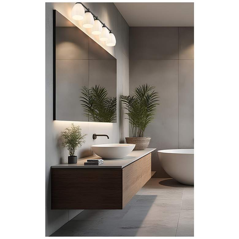 Image 3 Oren by Z-Lite Matte Black 5 Light Vanity more views