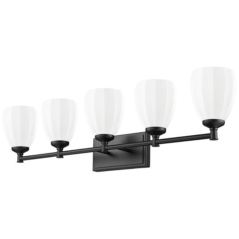 Image 7 Oren by Z-Lite Matte Black 5 Light Vanity more views