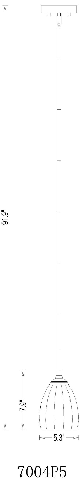 Oren by Z-Lite Modern Gold 1 Light Pendant