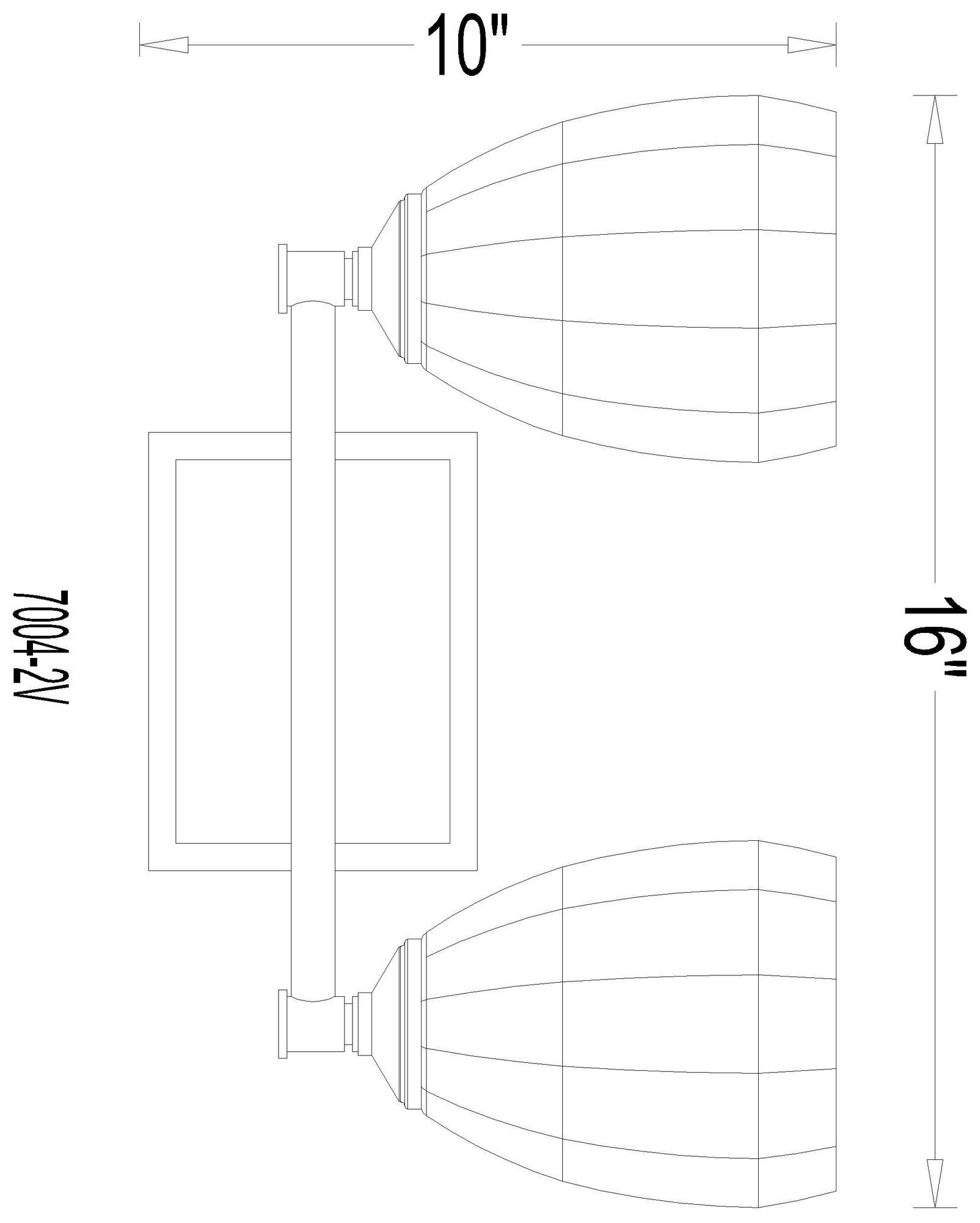 Oren by Z-Lite Modern Gold 2 Light Vanity
